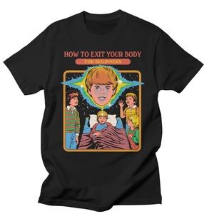 Steve Rhodes black tee.